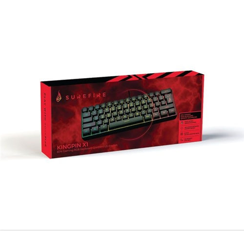 Surefire KingPin X1 60% RGB Keyboard QWERTY US Eng