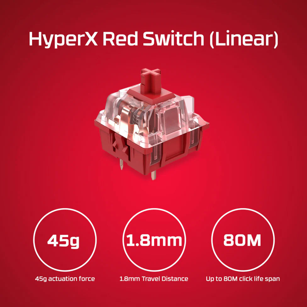 HyperX Alloy Origins HX Red Gaming Keyboard 60-UK