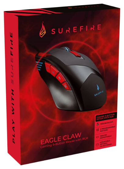 Verbatim SureFire Eagle Claw Gaming 9B RGB Mouse