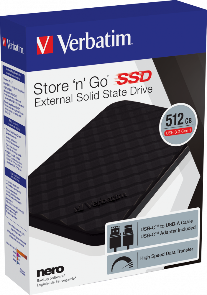 STORE N GO PORTABLE SSD USB 3.2 GEN1 512GB