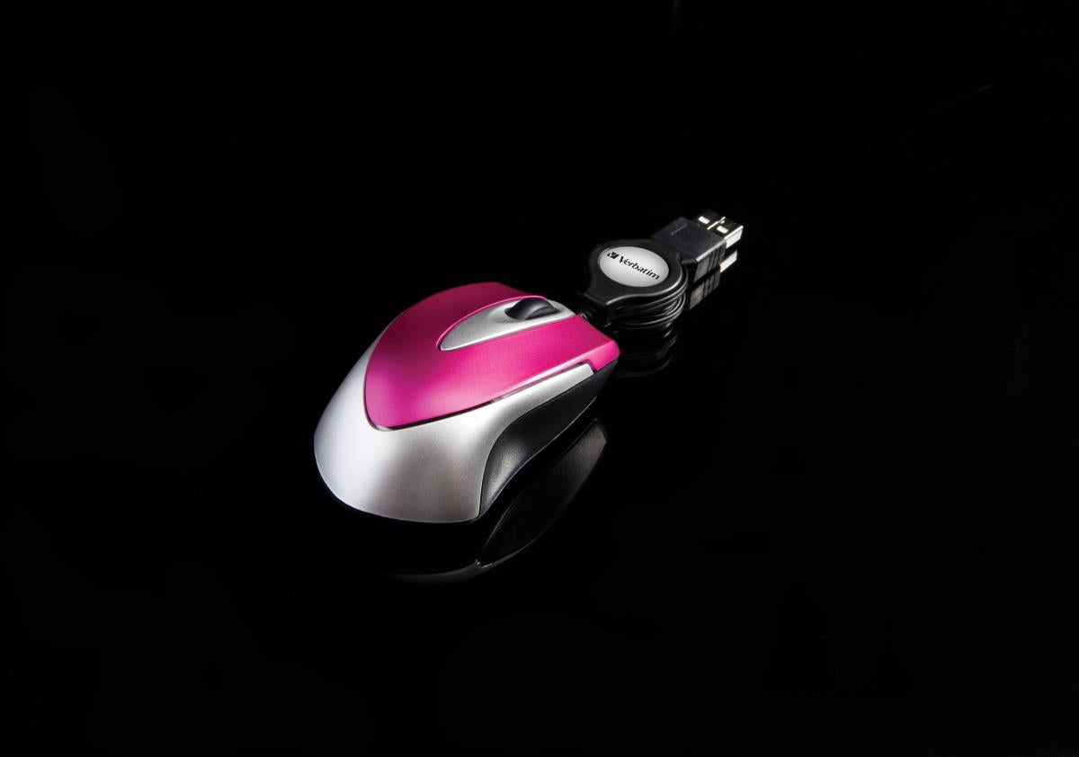 Verbatim GO MINI OPTICAL TRAVEL MOUSE HOT PINK