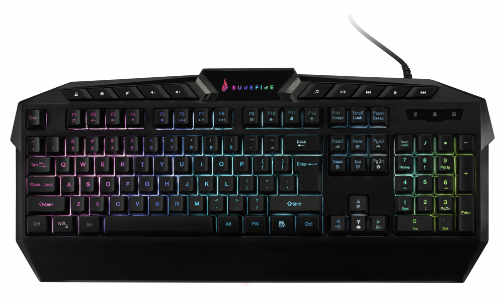 SUREFIRE KingPin RGB Gaming Multimedia Keyboard