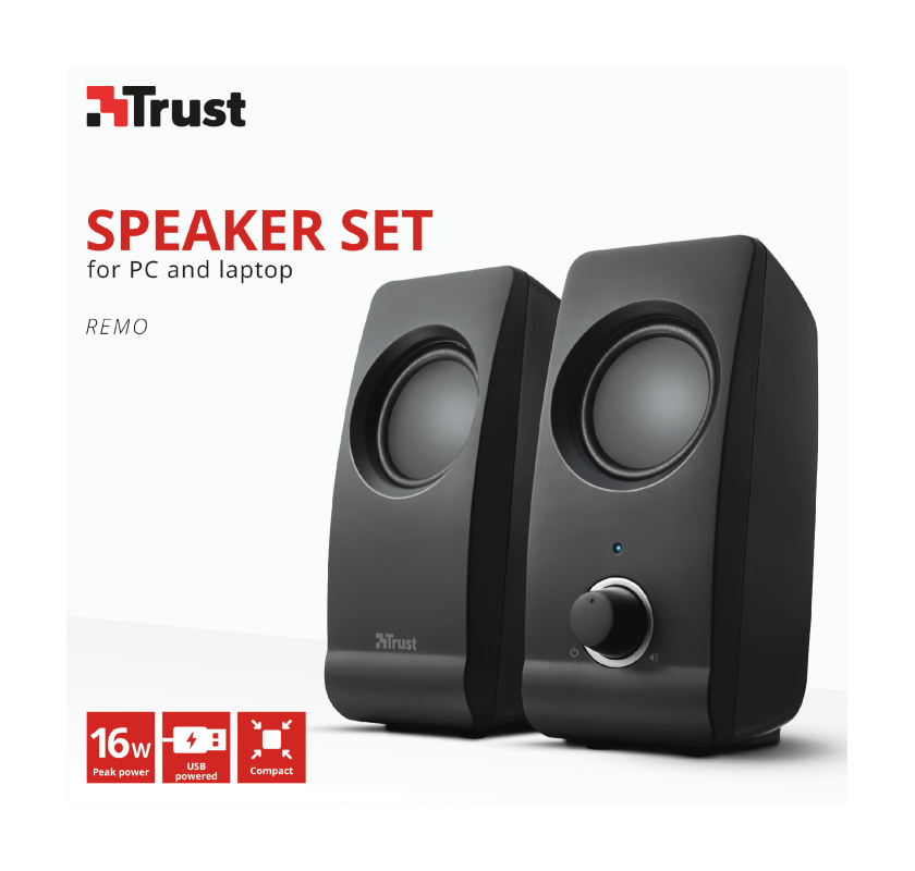 T17595 - TRUST REMO 2.0 USB SPEAKER SET 16W