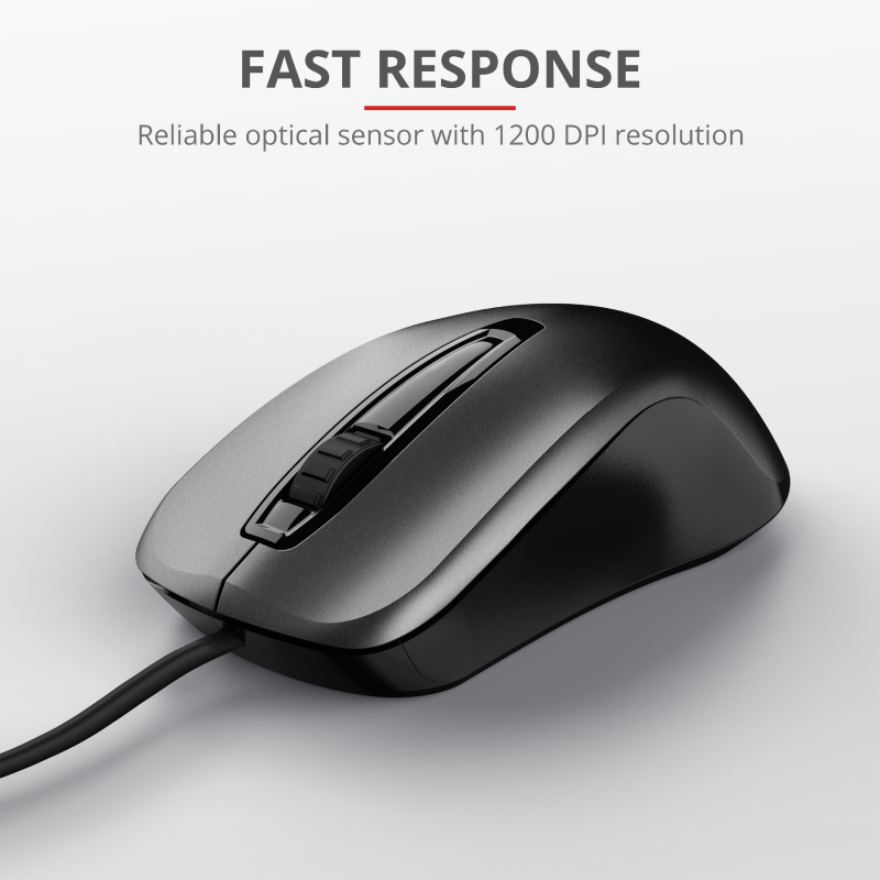 TRUST 3 BUTTON USB OPTICAL MOUSE