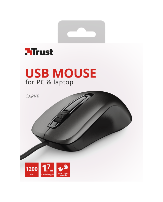 TRUST 3 BUTTON USB OPTICAL MOUSE