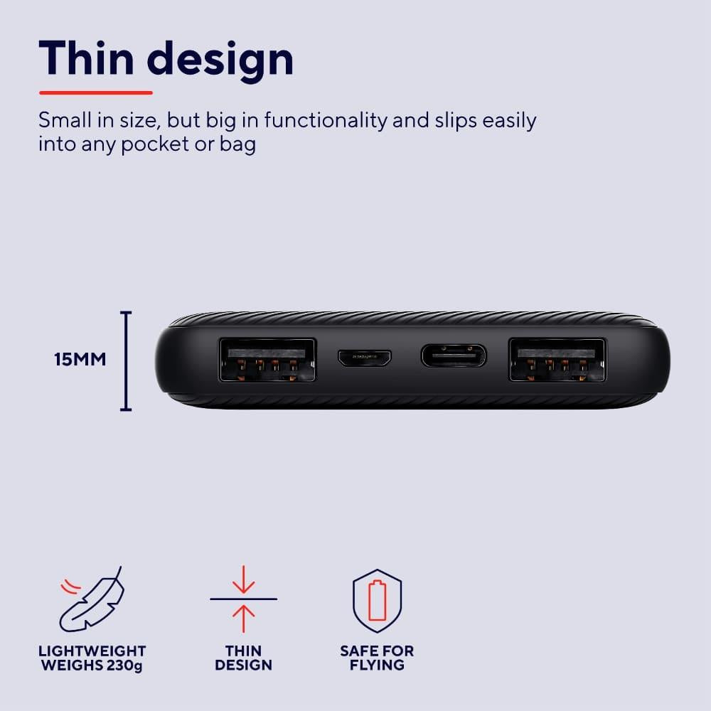 TRUST 10000mAh USB-C & A POWERBANK