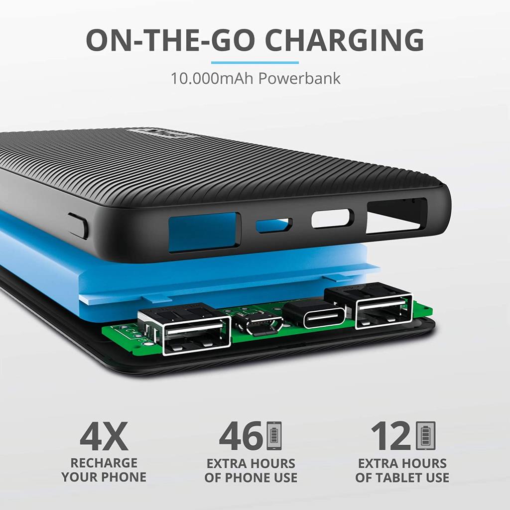 TRUST 10000mAh USB-C & A POWERBANK