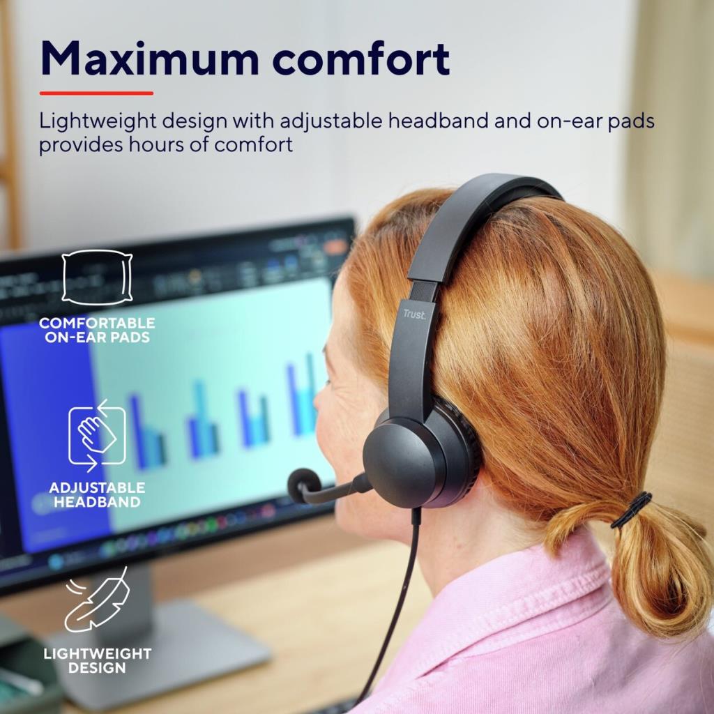 TRUST PC/LAPTOP USB CHAT HEADSET