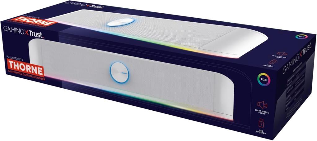 TRUST GXT619W THORNE RGB SOUNBAR WHT