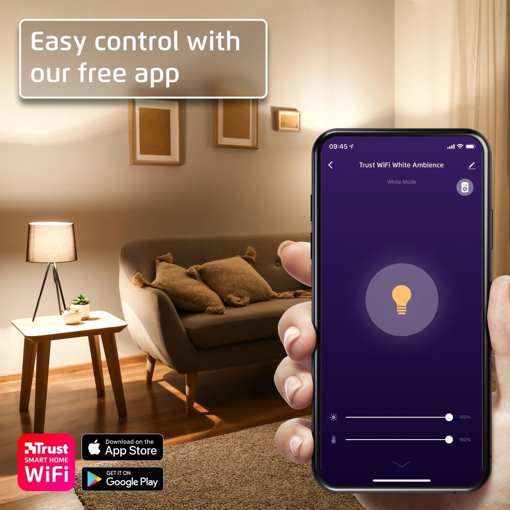SMART WIFI B22 GLS BULB WARM WH
