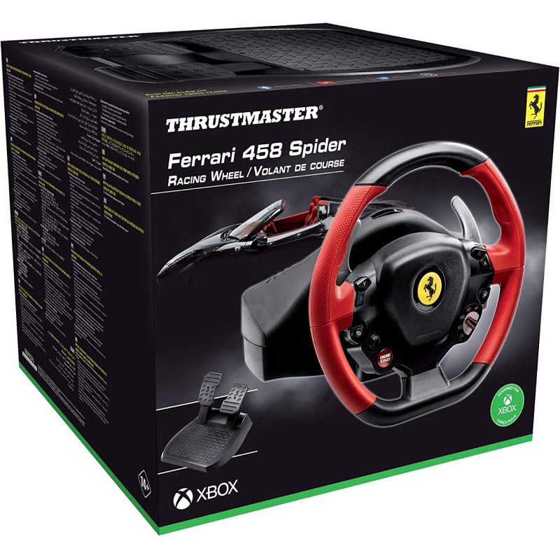 Thrustmaster Ferrari 458 Spider Racing Wheel & Pedal Set for XBOX ONE