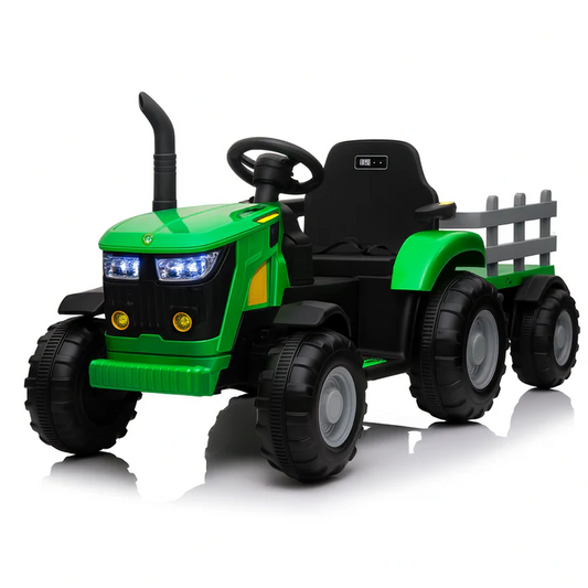 RIDE ON TRACTOR & TRAILOR GREEN