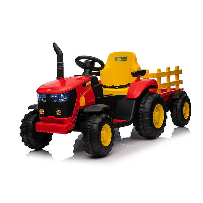 KIDS RIDE ON 12V ELECTRIC TRACTOR &