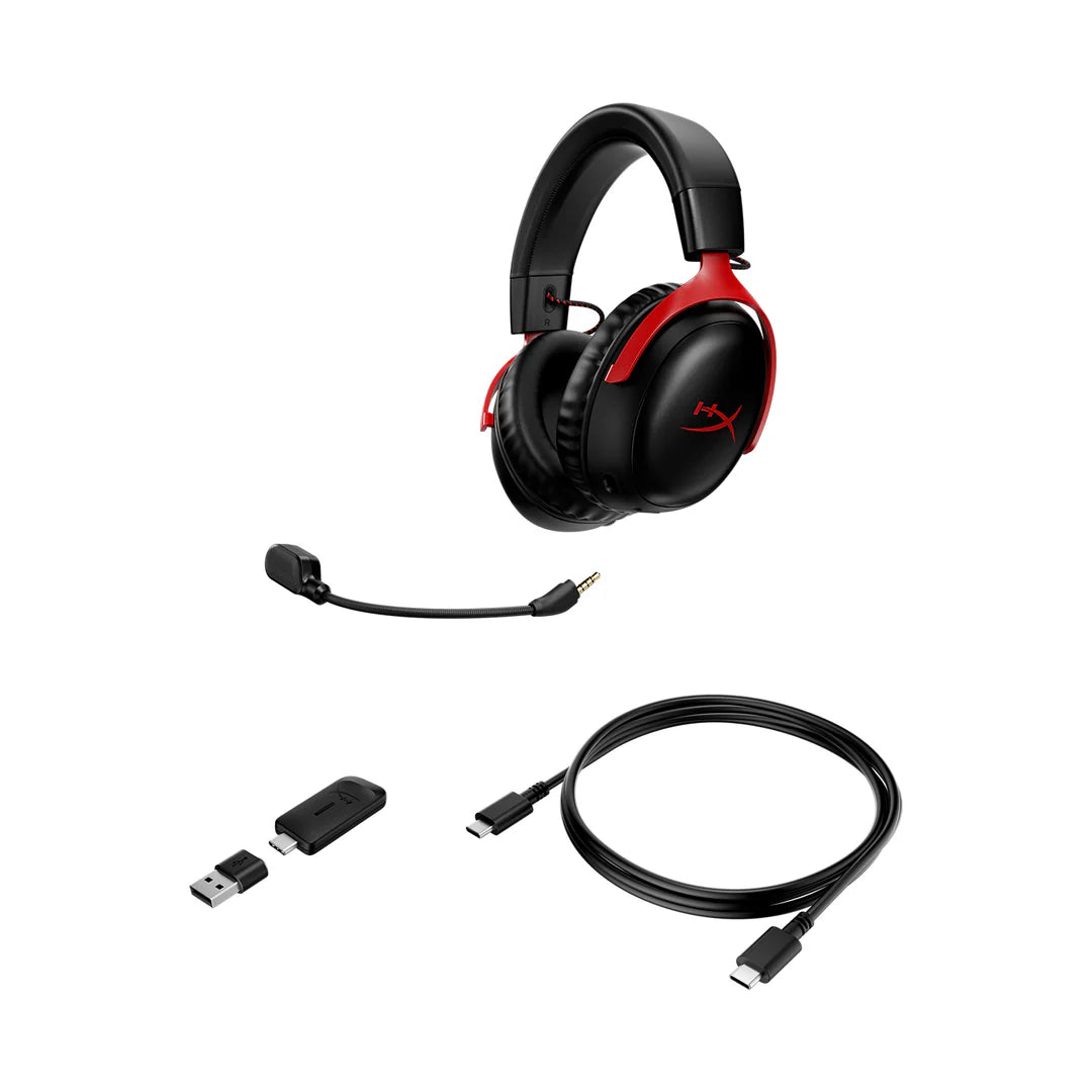 HyperX Cloud III Wireless BLK/RED GAM HEADSET