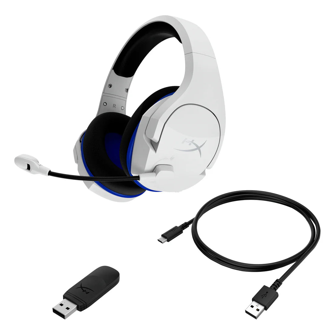 HyperX Cloud Stinger Core -Wireless Gaming Headset (White-Blue) PS5-PS4