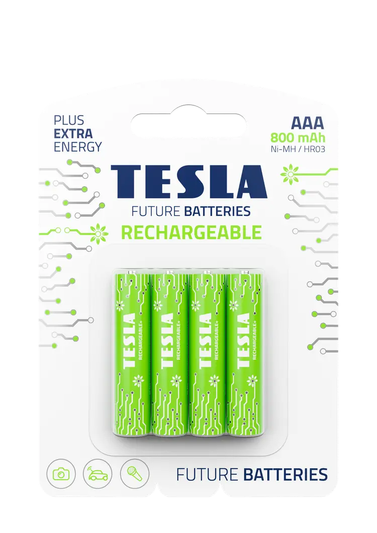 AAA GREEN+ RECHARGEABLE(HR03 / BLISTER FOIL 4 PCS)