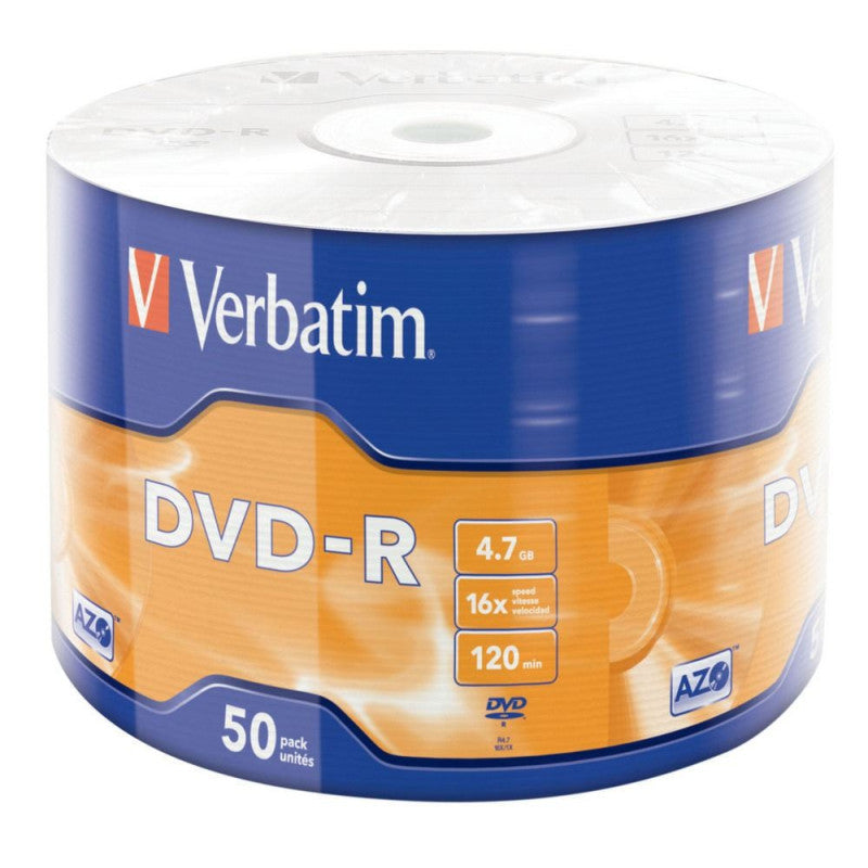 DVD-R AZO 4.7GB 16X MATT SILVER SURFACE (50 PCK)