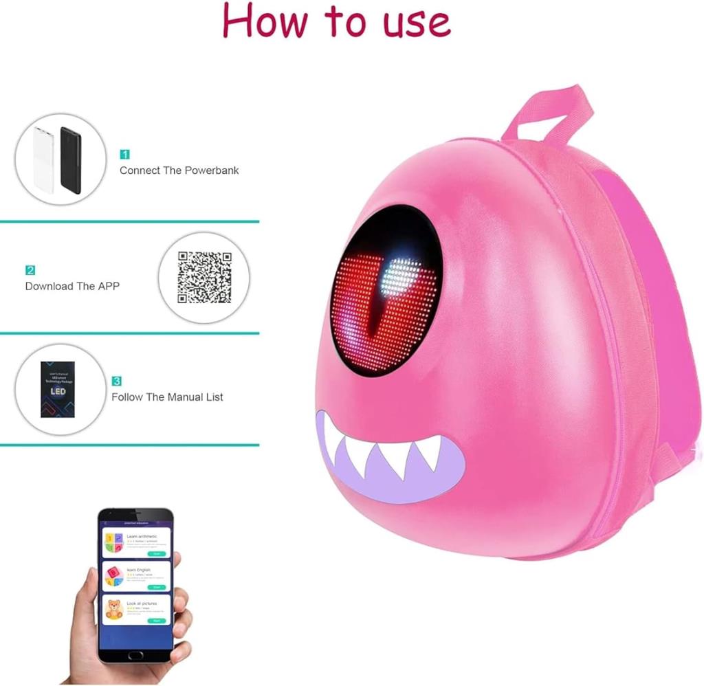 KIDS 2 BACKPACK LED SCREEN