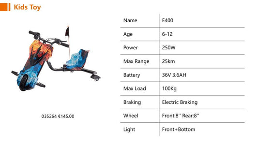 E400 DRIFT GO-KART 250W