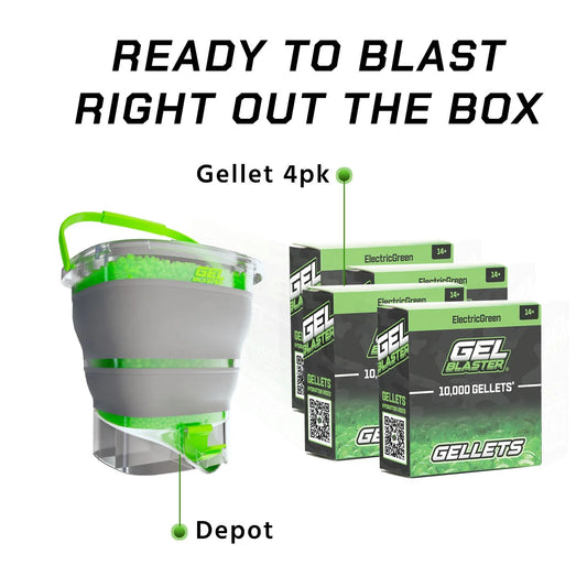 Gellets 4Pk Green + depot Soft Bundle for Dropship Only