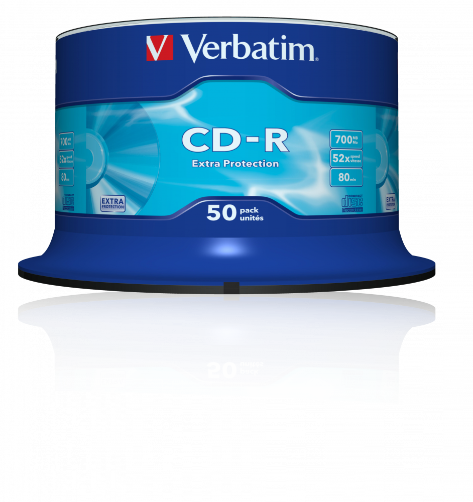 CD-R 700MB 52X EXTRA PROTECTION SURFACE (50 PCK)