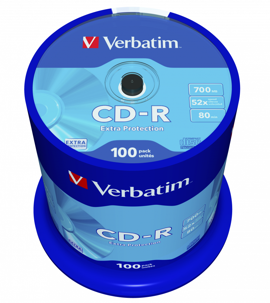 CD-R 700MB 52X EXTRA PROTECTION SURFACE (100 PCK)