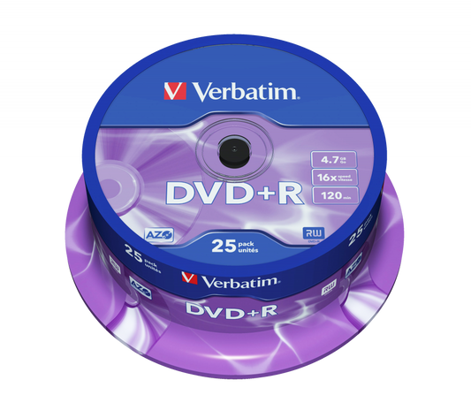 DVD+R AZO 4.7GB 16X MATT SILVER SURFACE (25 PCK)