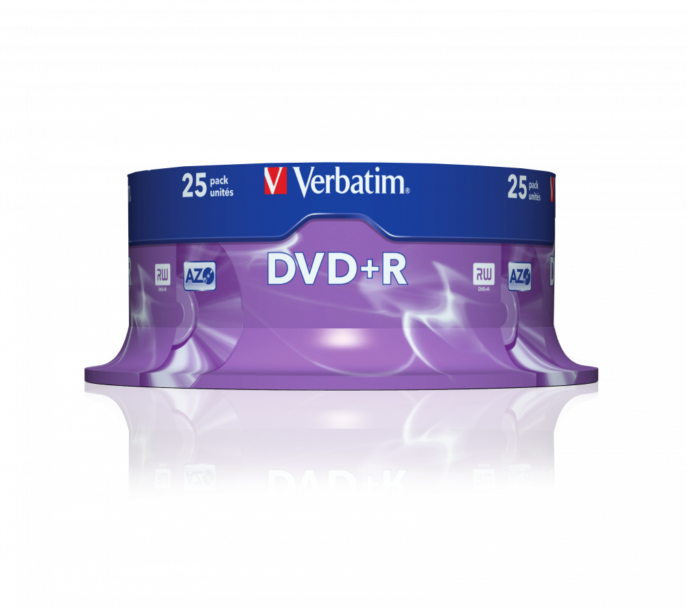 DVD+R AZO 4.7GB 16X MATT SILVER SURFACE (25 PCK)