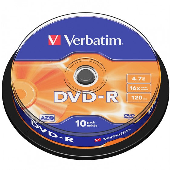 DVD-R AZO 4.7GB 16X MATT SILVER SURFACE (10 PCK)