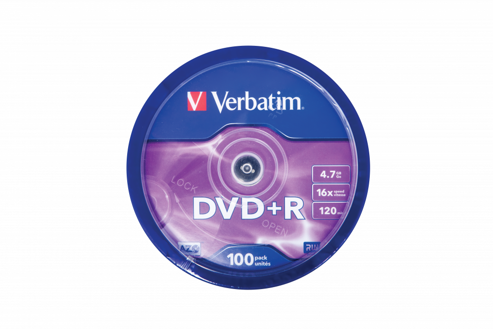 DVD+R AZO 4.7GB 16X MATT SILVER SURFACE (100 PCK)