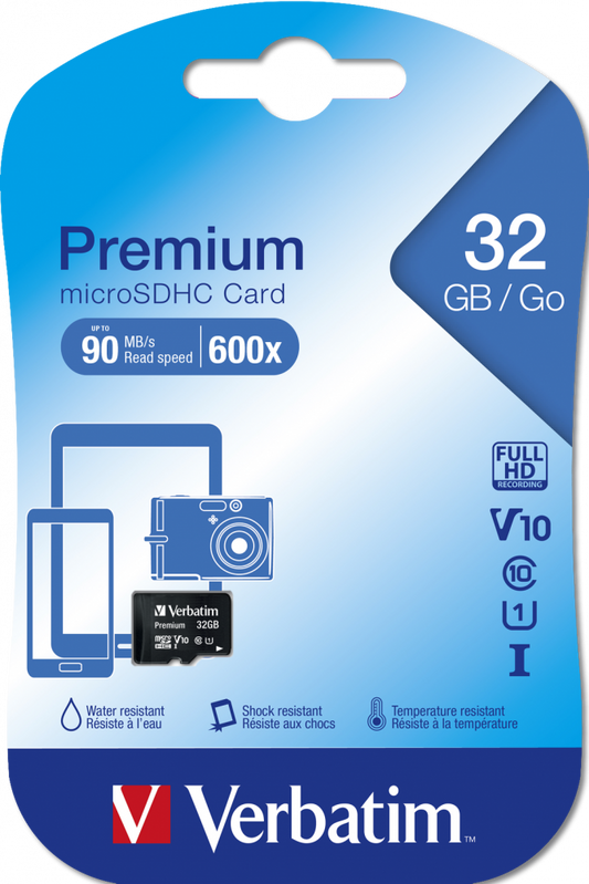 Verbatim SECURE DIGITAL CARD SDHC 32GB CLASS 10