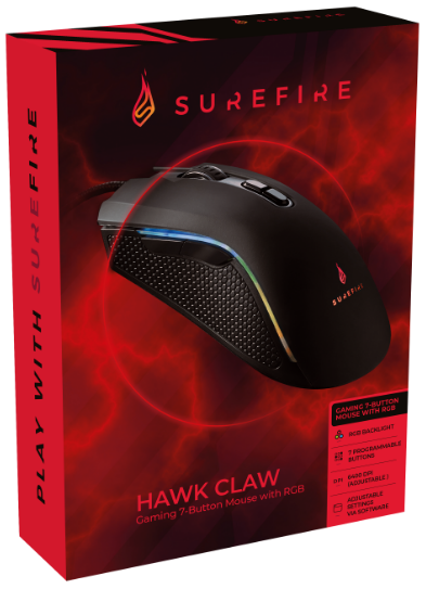 Verbatim SureFire Hawk Claw Gaming 7B RGB Mouse