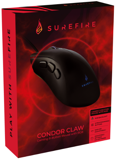 Verbatim SureFire Condor Claw Gaming 8B RGB Mouse