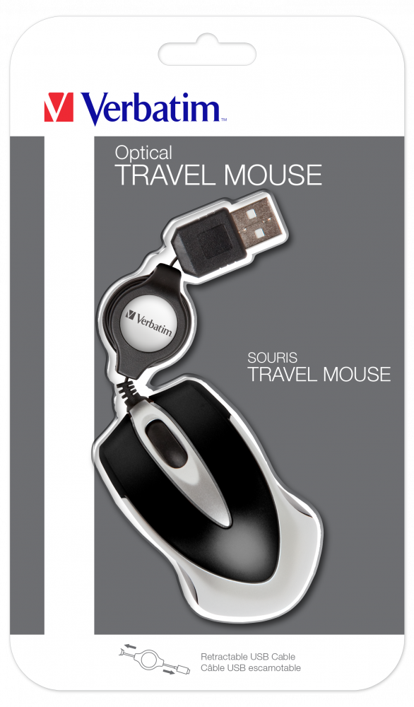 Verbatim GO MINI OPTICAL TRAVEL MOUSE BLACK