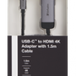 USBC-HDMI ADAPTER - USB 3.1 GEN 1/HDMI 1.5M CABLE