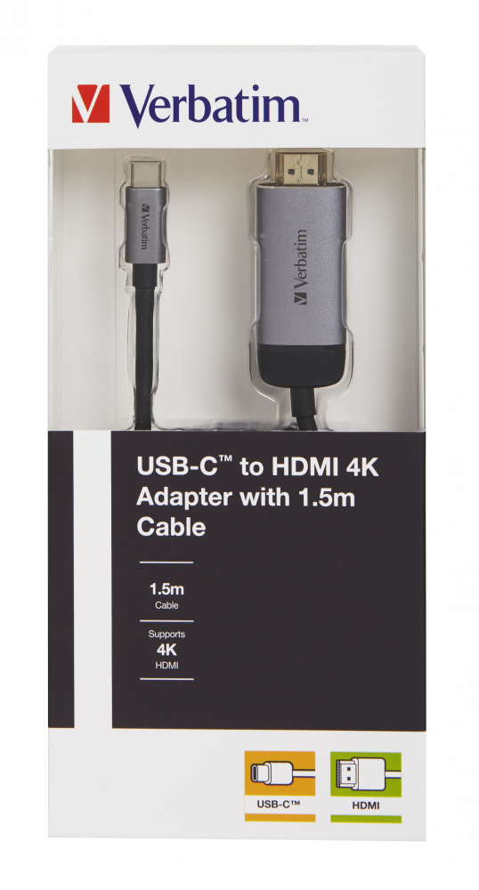 USBC-HDMI ADAPTER - USB 3.1 GEN 1/HDMI 1.5M CABLE