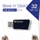 Verbatim USB DRIVE 3.0 STORE N CLICK 32GB BK