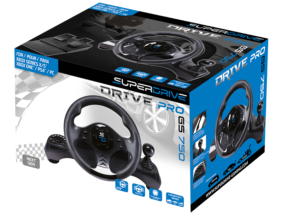 SuperDrive GS750 Racing Wheel & Pedal Set