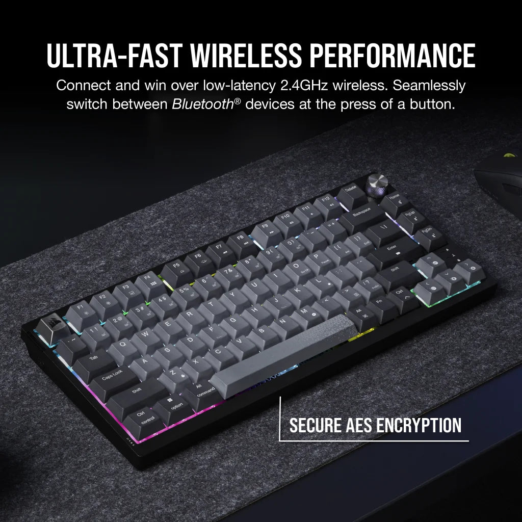 CORSAIR K65 PLUS WIRELESS 75% RGB Gaming Keyboard