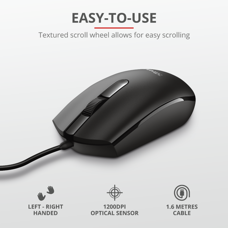 TRUST 3 BUTTON OPTICAL MOUSE