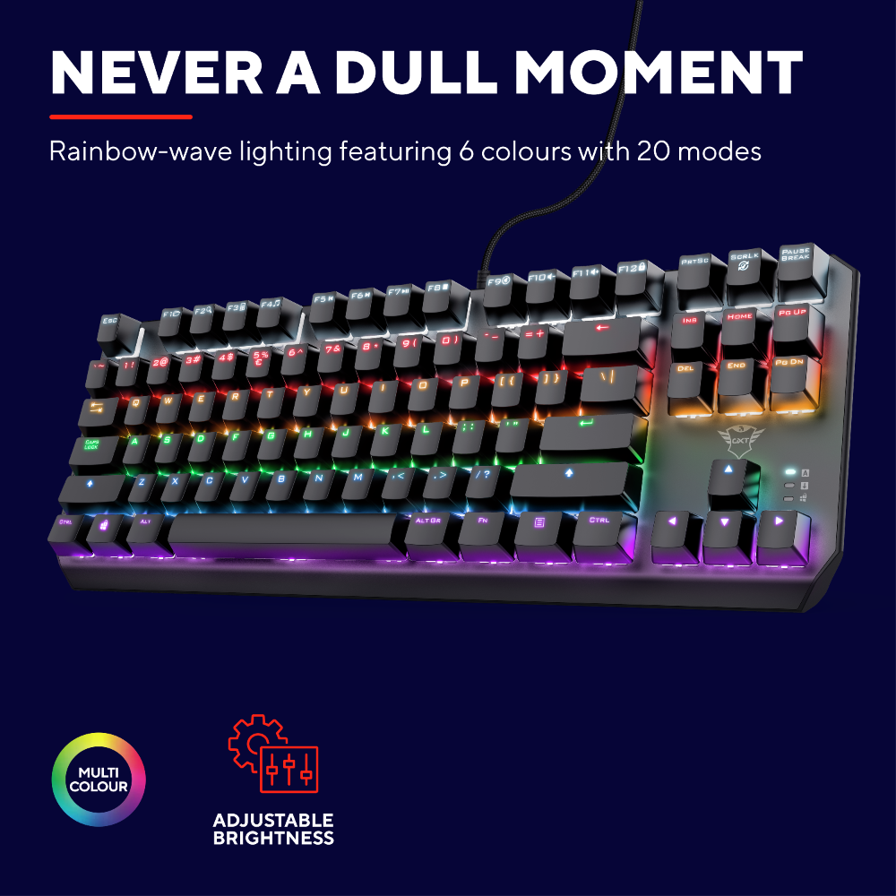 TRUST GXT834 CALLAZ TKL MECHANICAL KEYBOARD UK