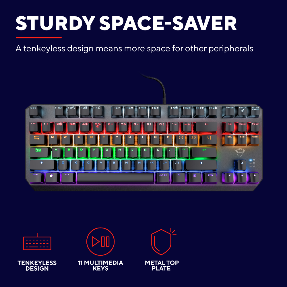 TRUST GXT834 CALLAZ TKL MECHANICAL KEYBOARD UK
