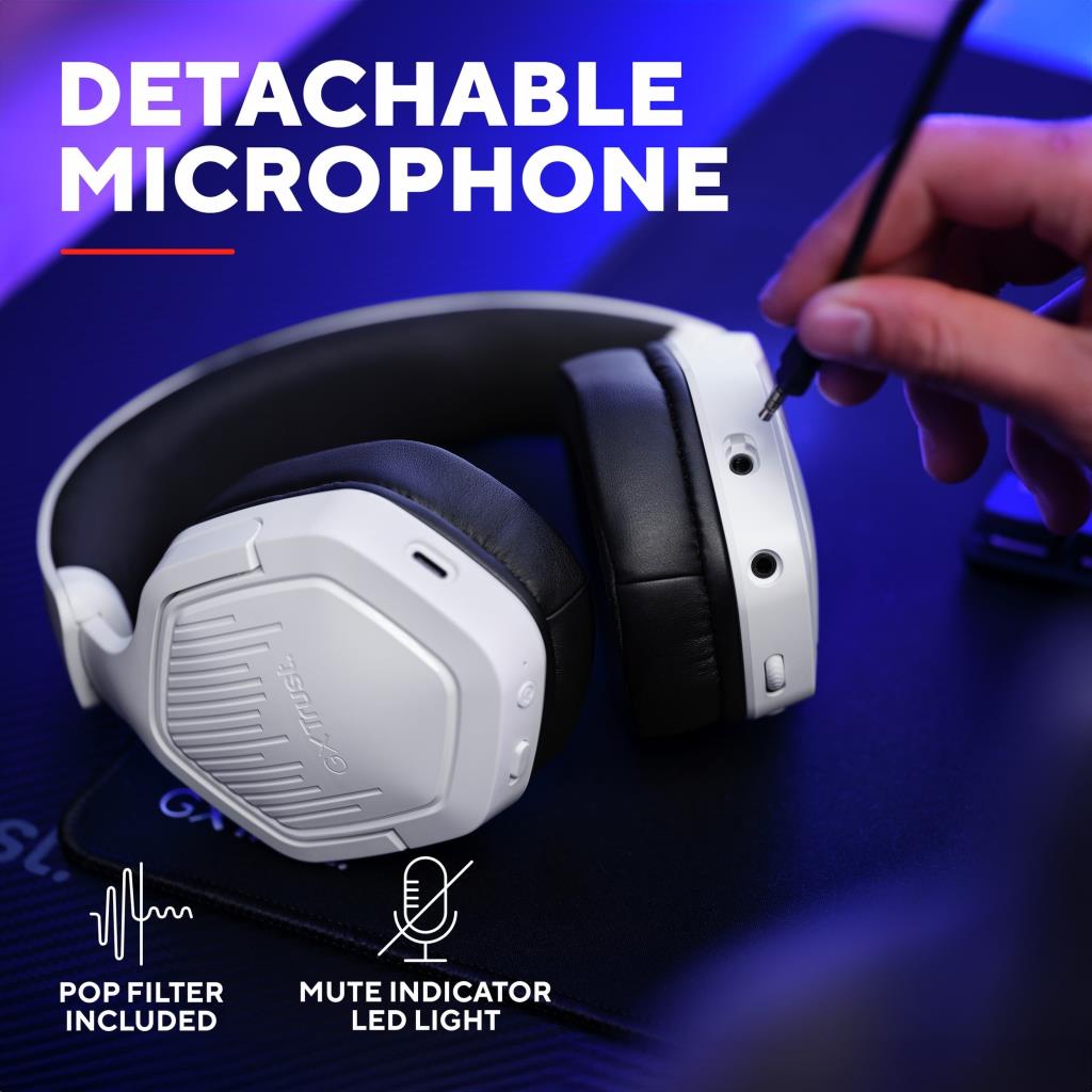 TRUST CARUS WIRELESS HEADSET WHITE