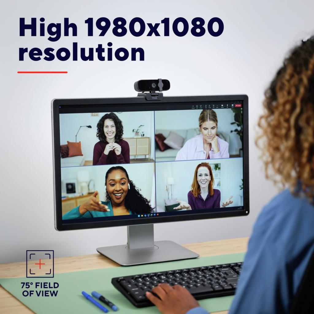 TRUST 1080p FULL HD WEBCAM & MIC