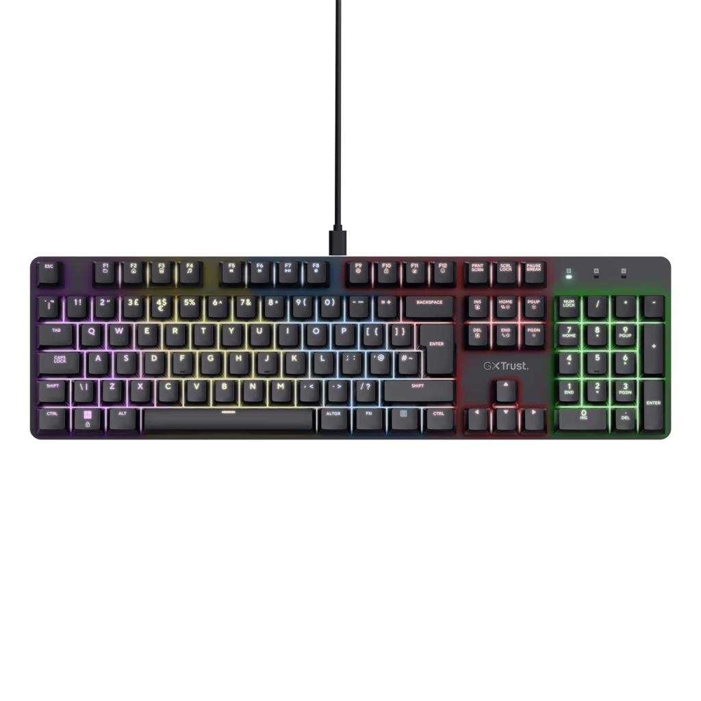TRUST GXT 871 ZORA MECHANICAL UK GAMING KEYBOARD