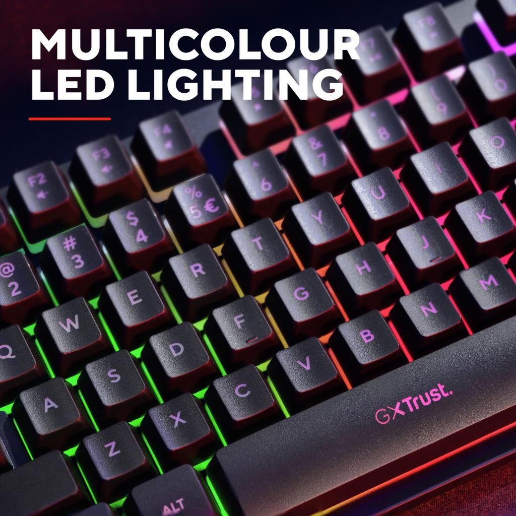 TRUST GXT 833 THADO V2 TKL UK ILLUMINATING KEYBOARD BK