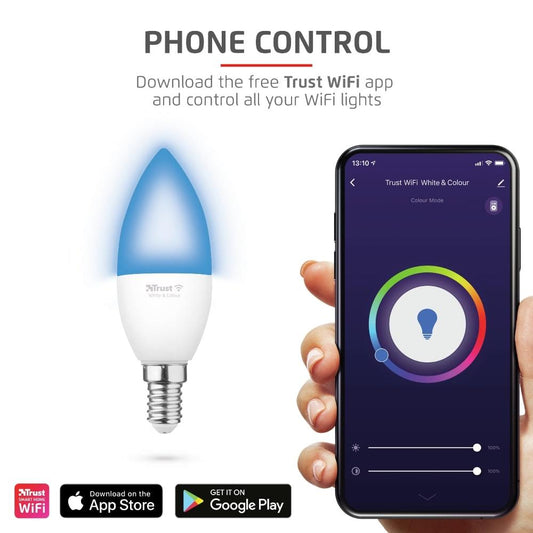 SMART WIFI E14 CANDLE BULB RGB & WH