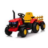 KIDS RIDE ON 12V ELECTRIC TRACTOR &
