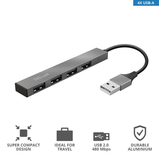 TRUST ALUMINIUM 4-PORT 2.0 USB HUB