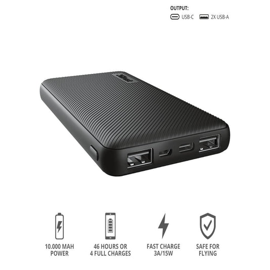 TRUST 10000mAh USB-C & A POWERBANK